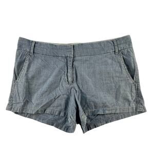 MORGAN | J.Crew 6 S Light Blue Chambray Lightweight Chino Classic Shorts Pants